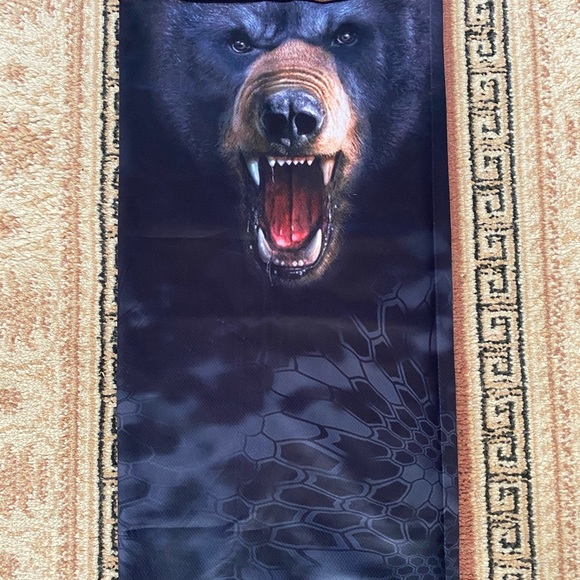 Last 1! Black Bear face mask covering neck gaiter - Picture 3 of 5